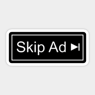 SKIP AD YouTube Sticker
